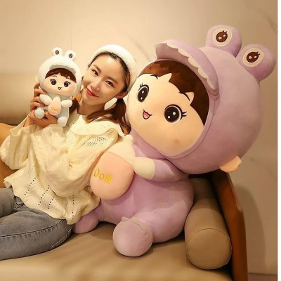 Thú nhồi bông bé khủng long ôm bình sữa - Size từ 45cm đến 85cm - Quà tặng em bé ôm bình sữa cute.