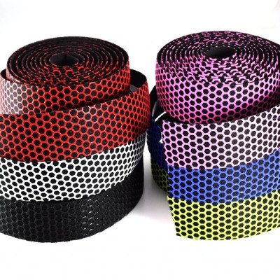 Bộ 2 Ruy Băng Quấn Silicon Ghi Đông Tay Cầm Chống Trơn Trượt Cho Xe Đạp Đua Thể Thao Đường Trường Thiết Kế Ba Chiều Tổ Ong Siêu Nhẹ Thoáng Khí Hút Mồ Hôi Cao Cấp Mai Lee