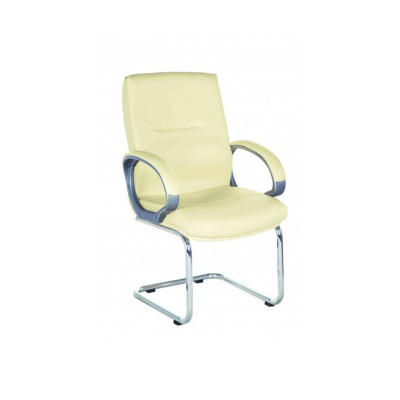 Ghế phòng họp chân quỳ inox bọc da SMLIFE Rowan