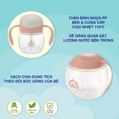 Bình tập uống trực tiếp RICHELL Nhật TLI 200ml | Baby