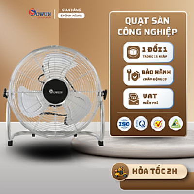 Quạt Sàn Công Nghiệp SOWUN SW820 Sải Cánh Nhôm 30cm, Công Suất 55W Diện Tích Làm Mát Rộng
