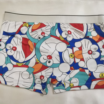 Combo 4 quần lót nam hoạt hình thun lạnh Doremon - Sịp đùi - Boxer cao cấp