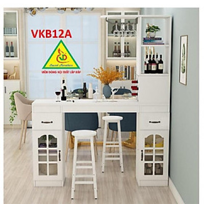 Quầy bar mini kết hợp tủ rượu VKB12A ( không kèm ghế) - Nội thất lắp ráp Viendong Adv
