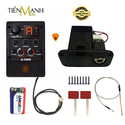 [Mẫu Mới] EQ Cherub GT6 Cho Đàn Guitar Acoustic Preamp Pickup Thiết Bị Thu Chỉnh Âm G-Tone GT-6 Hàng Chính Hãng - Kèm Móng Gẩy DreamMaker
