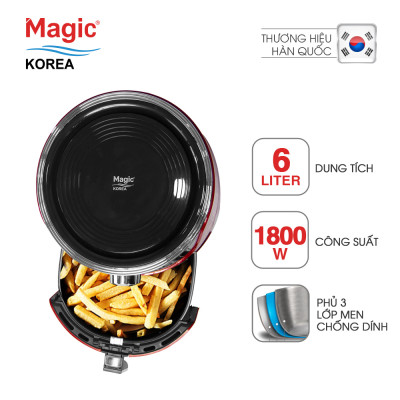 Nồi Chiên Không Dầu Magic A-801 (6.0 Lít) - Hàng Chính Hãng