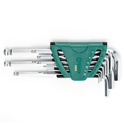 Bộ lục giác đầu bi 9 cái tay dài 09105 hệ mét