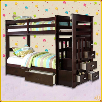 Giường 2 Tầng Juno Sofa 2 hộc kéo KT 1m 