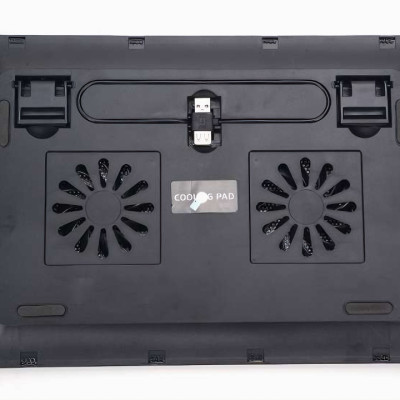 Đế tản nhiệt laptop N131 có led 2 quạt giải nhiệt cực nhanh đế nâng 4 chế độ (Tặng kèm món quà tri ân) 2Fan 8x8cm- Hàng chính hãng