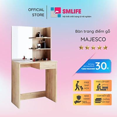 Bàn trang điểm gương đèn sang trọng SMLIFE Majesco