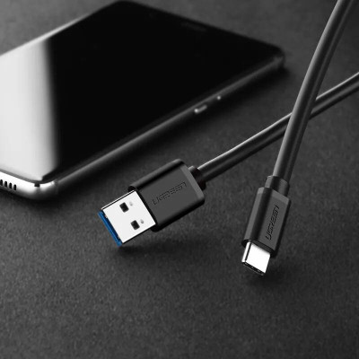 Ugreen UG20884US184TK 2M màu Đen Dây USB sang USB-C - HÀNG CHÍNH HÃNG