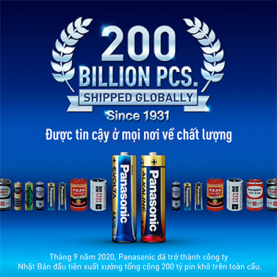 Hộp Pin kiềm Panasonic Alkaline Evolta AA LR6EG/2B-V (24 viên) - Hàng chính hãng