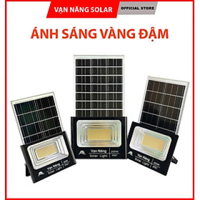Đèn năng lượng mặt trời 60W, 100W, 200W ( ánh sáng màu vàng )