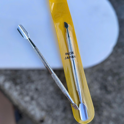 Cây Đẩy Da Sủi Móng Cạo Sơn Gel, Lấy Khóe 2 Đầu Cỡ Nhỏ Làm Nail Loại Inox 304 Chuyên Dụng Không Gỉ Siêu Bền Bén