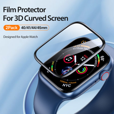 Bộ 2 Miếng Dàn Màn Hình PMMA Dành Cho Apple Watch 10/ 9 / 8 / 7 / 6 / 5 / 4 / SE / SE 2, Dux Ducis, chống vân tay_ Hàng chính hãng
