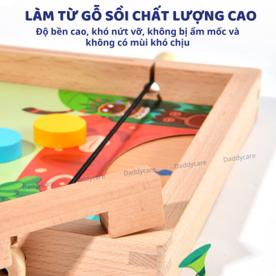 Đồ chơi cờ búng xuyên lỗ thông minh bằng gỗ cao cấp Mideer 10 in 1 Carrom Board Game