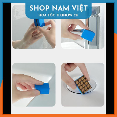 Miếng Bọt Biển Lau Kính, Tẩy Sạch Cặn Canxi Trên Đồ Inox