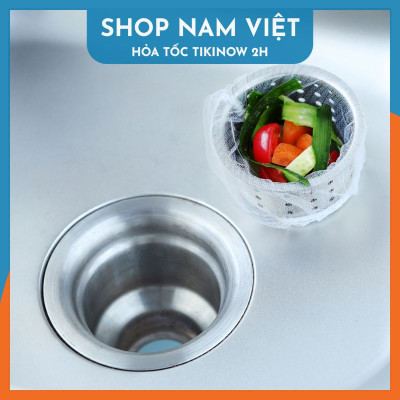 Set 100 Túi Lưới Lọc Rác Bồn Rửa Chén