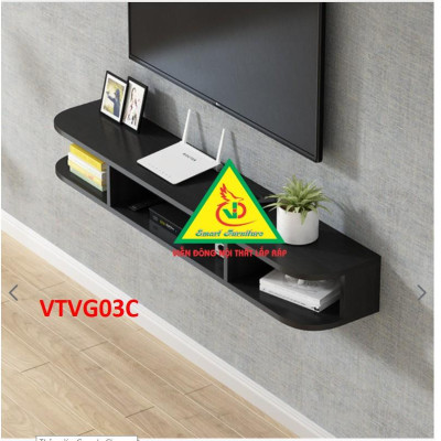Kệ Ti Vi Treo Tường Trang Trí VTVG03C - Nội Thất Lắp Ráp