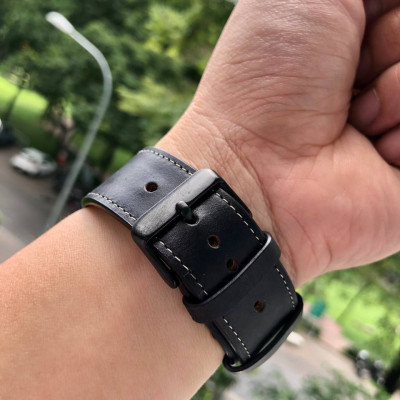 Dây Da Đồng Hồ HANNSON LEATHER Dành Cho Apple Watch, Nhiều Màu, Đủ Size - Hàng Chính Hãng