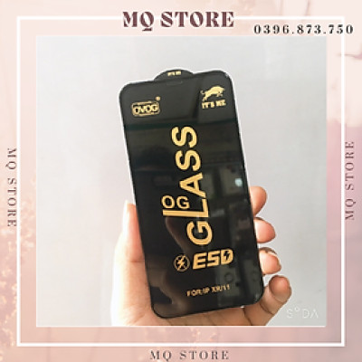 Kính cường lực cho iPhone 11 / Xr full màn hình OG đen cao cấp( hàng chính hãng)
