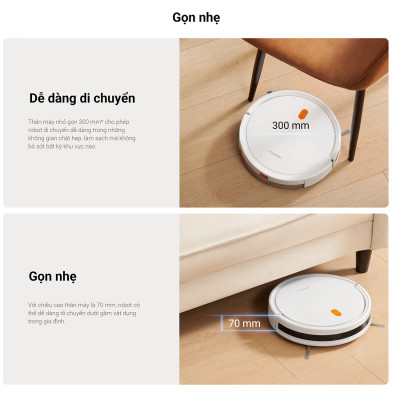 Robot hút bụi lau nhà Xiaomi Robot Vacuum E5 - Hàng chính hãng