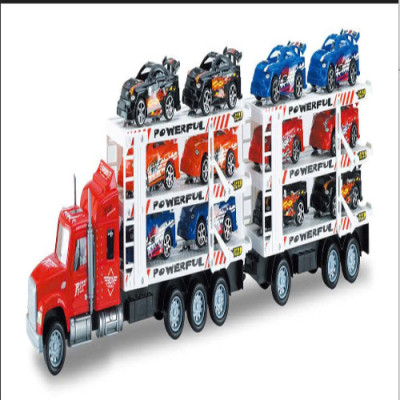 TOYSTAR - 666-200A Mô hình Xe tải chở 12 ô tô (KT 64x8x16.5cm)