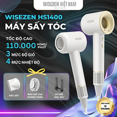 WISEZEN HS1400 Máy sấy tóc tốc độ cao – Động cơ 110K RPM, trải nghiệm sấy khô nhanh.