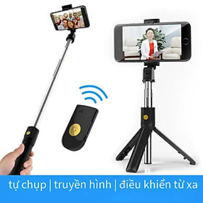 Gậy Tự Sướng Bluetooth K07 có chân đỡ - Gía Đỡ Điện Thoại Selfie - Gậy Chụp Hình Bluetooth - Hàng chính hãng