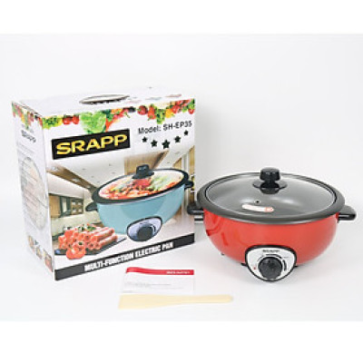 Nồi Lẩu Điện Đa Năng SRAPP SP-EP35 3,5 lít - Màu Ngẫu Nhiên - Hàng Chính Hãng