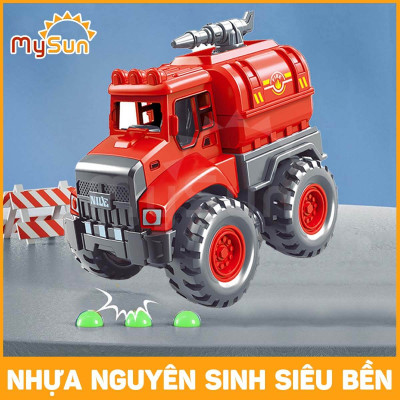 Bộ đồ chơi xe cứu hỏa chữa cháy mô hình cho bé 1 2 3 4 5 tuổi.