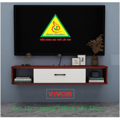 Kệ Ti Vi Treo Tường Trang Trí VTVG09 - Nội Thất Lắp Ráp