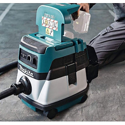 MÁY HÚT BỤI DÙNG ĐIỆN VÀ PIN (HEPA)(18VX2) 1050W MAKITA DVC861LZ (KHÔNG KÈM PIN VÀ SẠC) - HÀNG CHÍNH HÃNG