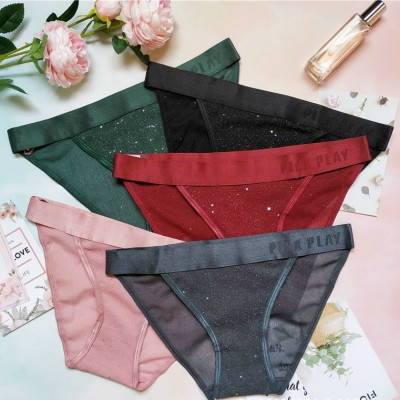 Quần Lót Nữ Nhũ Cao Cấp Pink Play PPW017 | Sparkle & Ôm Sát