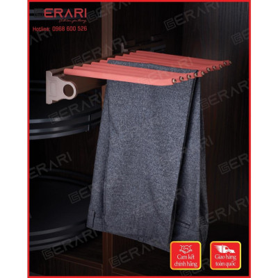 {Chính hãng} Giá vắt quần âu ray giảm chấn Gerari