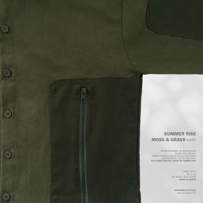 Áo Sơmi RANV RBAE MOSS & GRASS Rêu