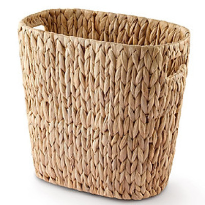 Sọt lục bình hình oval, giỏ để đồ đa năng, đồ để văn phòng tiện dụng, sọt rác văn phòng