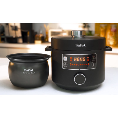 Nồi Điện Đa Năng TEFAL CY754830 Turbo Cuisine, Nhập Khẩu Đức, Dung Tích 5L Gồm 10 Chức Năng: Áp Suất, Nấu Chậm, Nấu Cơm, Xào, Hấp, Nướng Bánh, Sữa Chua, Công Suất 1090W - Hàng Nhập Khẩu