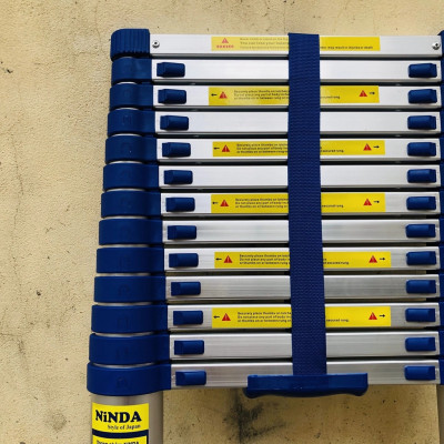 Thang nhôm rút gọn NiNDA NK-44 đai xanh cao 4m4 Hàng chính hãng