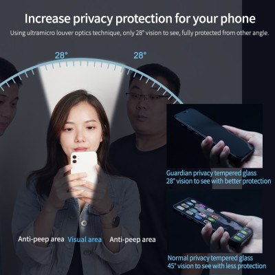 Cường lực Nillkin chống nhìn trộm dành cho iPhone 14 Pro Max - hàng chính hãng