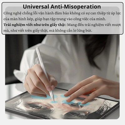 Bút cảm ứng hỗ trợ tì tay, siêu mượt cho iPad đời 2018 trở lên hiệu Nillkin iSketch S3 cho iPad Air Pro 11 M4 2024 13INCH 12.9 13 Air 4 5 6 2018 2022 Gen 10 / Gen 7 8 9 10.2 - Hàng nhập khẩu