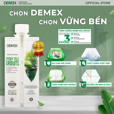 Combo 1 Bộ Dụng Cụ Thi Công, 1 Keo Chà Ron DEMEX 2 Thành Phần