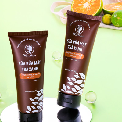 Bộ làm sạch da và tạm biệt mụn Wonmom ( 1 Sữa rửa mặt + 1 Serum mụn )