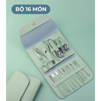 Bộ cắt móng tay cao cấp, bộ dụng cụ làm móng không gỉ tiện lợi, 4 màu lựa chọn.