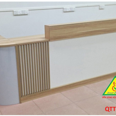 QUẦY LỄ TÂN, QUẦY TIẾP TÂN, QUẦY TÍNH TIỀN, QUẦY THU NGÂN QTT414 - Nội thất lắp ráp Viễn Đông Adv
