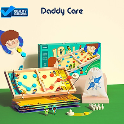 Đồ chơi cờ búng xuyên lỗ thông minh bằng gỗ cao cấp Mideer 10 in 1 Carrom Board Game