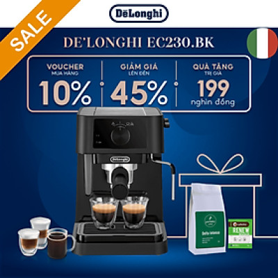 [Hàng chính hãng] Máy pha cà phê espresso DeLonghi Stilosa EC230.BK