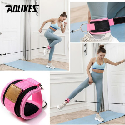 SET Dây Kháng Lực Tập Mông AOLIKES Có Quấn Cổ Chân Legs Pulley Strap Lifting Fitness