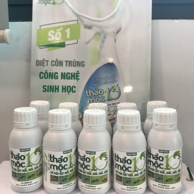 Chế phẩm diệt muỗi gián kiến ruồi Thảo mộc 10s đậm đặc chai 100ml 