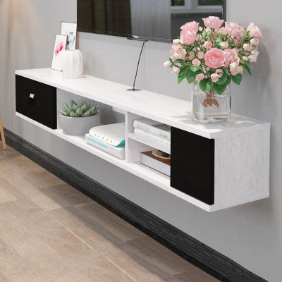 Kệ tivi gỗ treo tường phòng khách SMLIFE Torrey