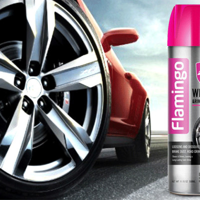 Bình Vệ Sinh Tẩy Ố Lazang Ô Tô - Mâm Vành Xe Flamingo F014 500ml - Hãng Phân Phối Chính Thức